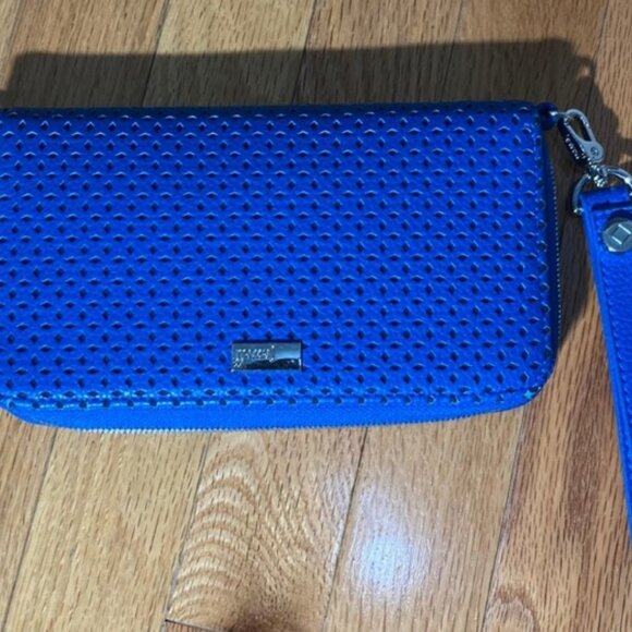 Jewell Royal Blue Zippered Long Wallet  Excellent Used Condition - Picture 6 of 6